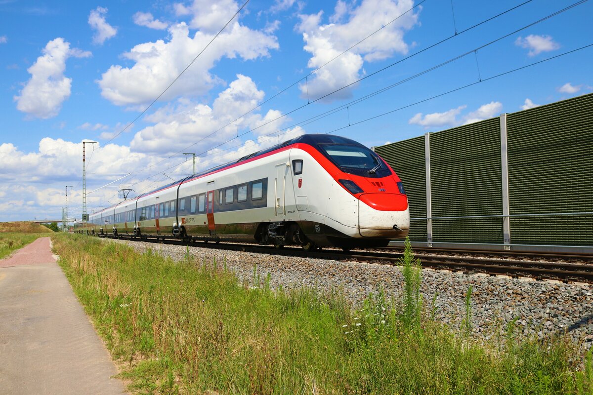 SBB CFF FFS Stadler Giruno RABe 501 016-6 Auggen (Baden Württemberg) am 13.07.23