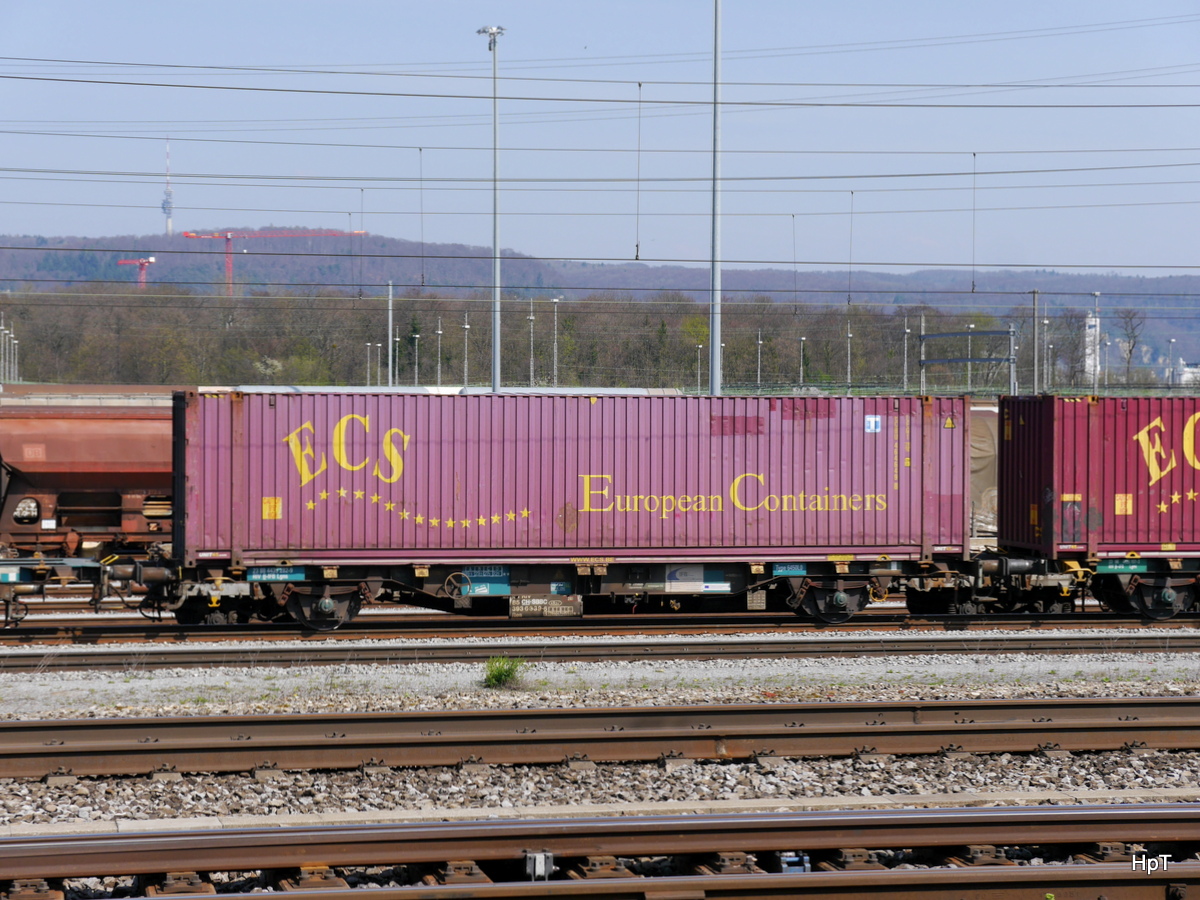 SBB - Güterwagen vom Typ  Res  31 85 393 6 339-6 im Güterbahnhof von Muttenz am 26.03.2017