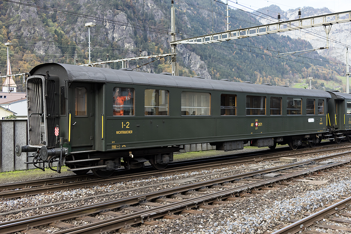 SBB - Historic, AB4, 2671, 21.10.2017, Erstfeld


