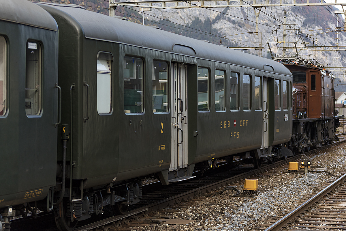 SBB - Historic, B4, 5560, 21.10.2017, Erstfeld 




