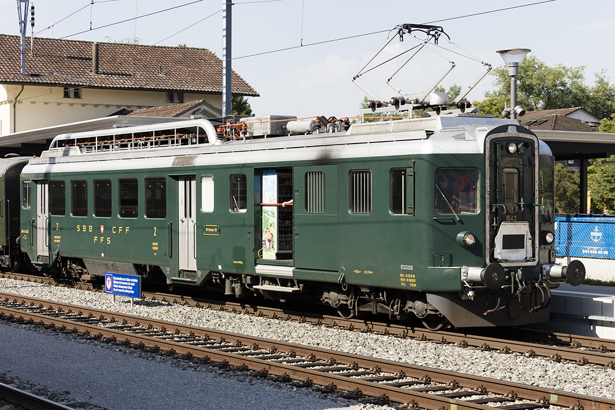SBB Historic, BDe 4/4, 1643, 01.08.2017, Koblenz 


