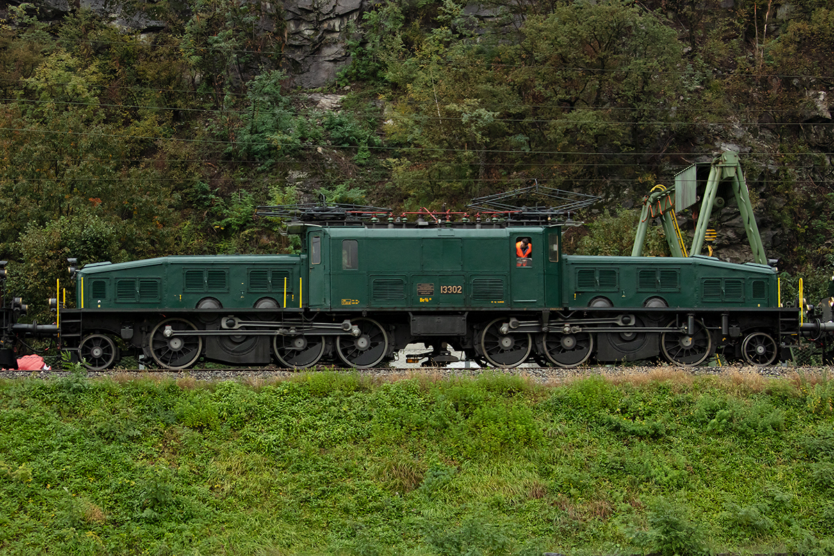 SBB - Historic, Be 6/8 III, 13302, 19.10.2019, Biasca





