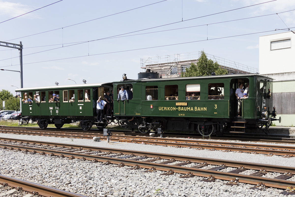 SBB Historic, CZm 1/2, 31 + C 22, 01.08.2017, Laufenburg


