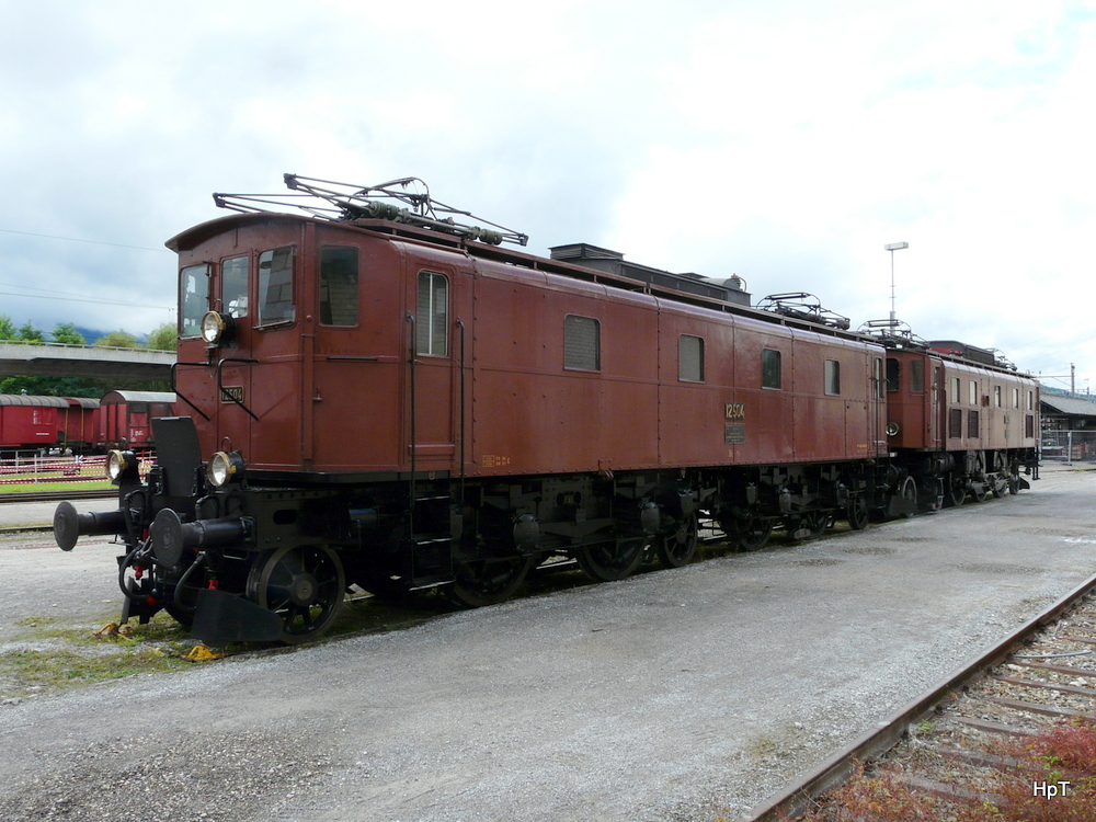 SBB Historic - Oldtimer Be 4/7 12504 und Ae 3/6 10439 in Delemont am 08.09.2013