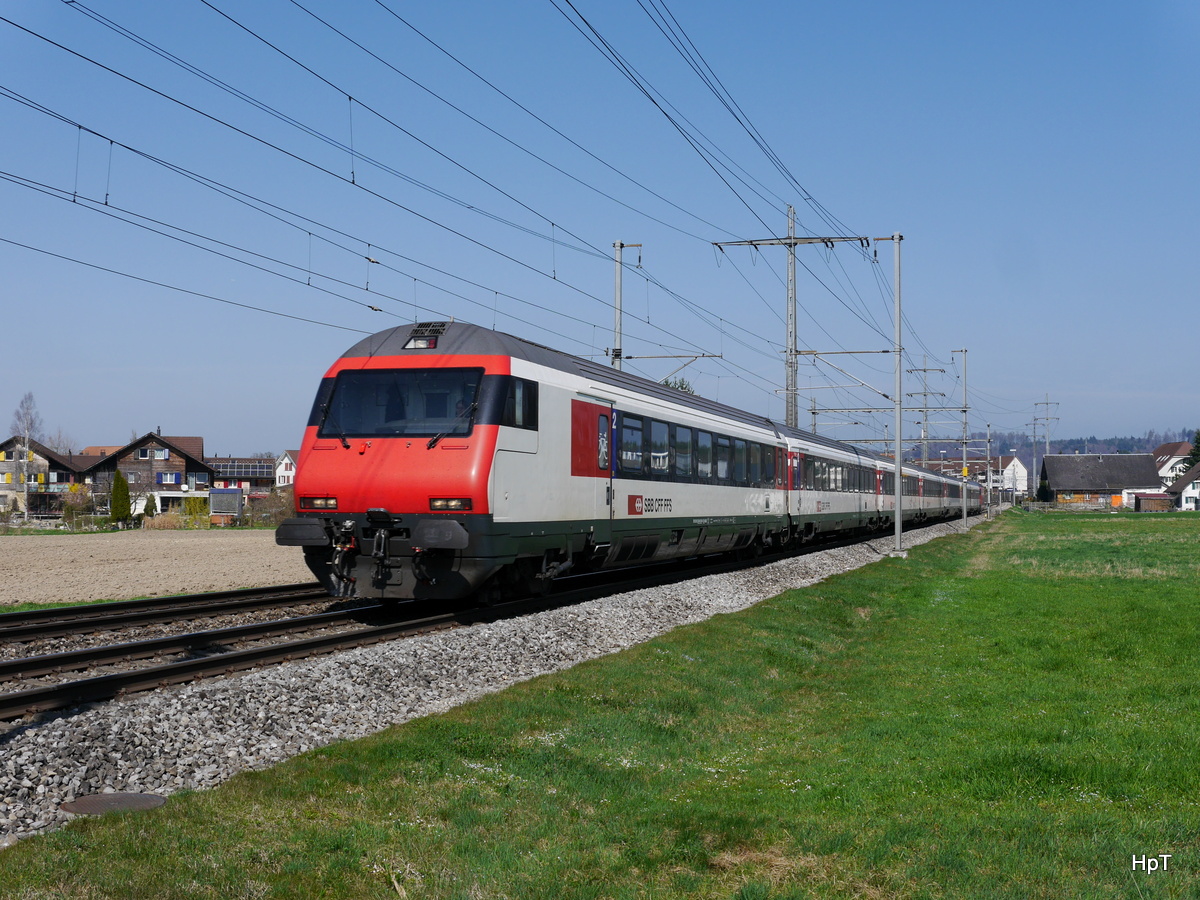 SBB - IC unterwegs auf Bern bei Lyssach am 25.03.2017