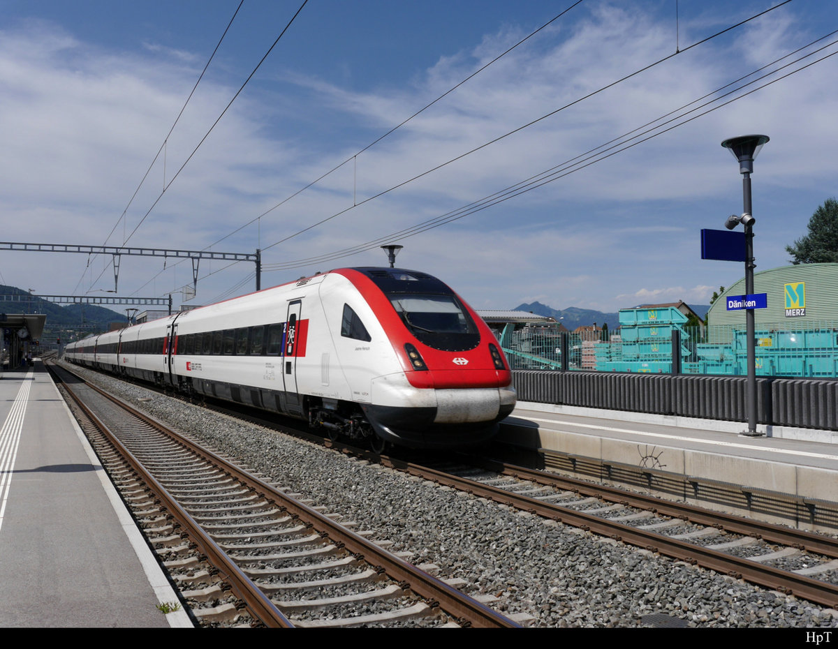 SBB - ICN Jeanne Hersch bei der durchfahrt in Däniken am 20.07.2019