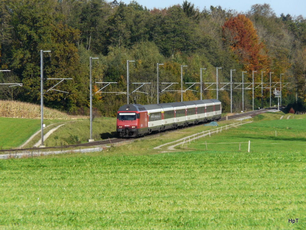 SBB -  IR Konstanz - Biel unterwegs bei Sigershausen am 22.10.2013