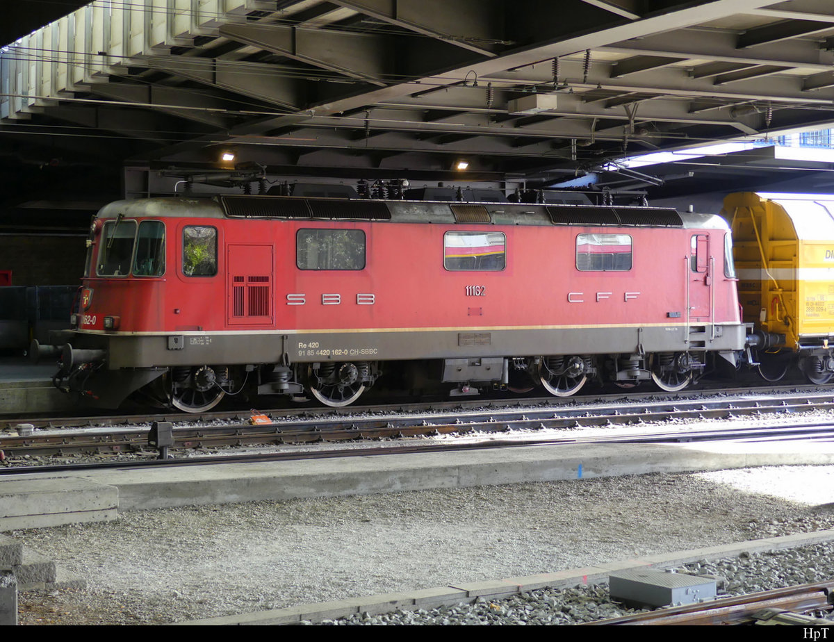 SBB - Lok 420 162-0 in Chur am 19.02.2021