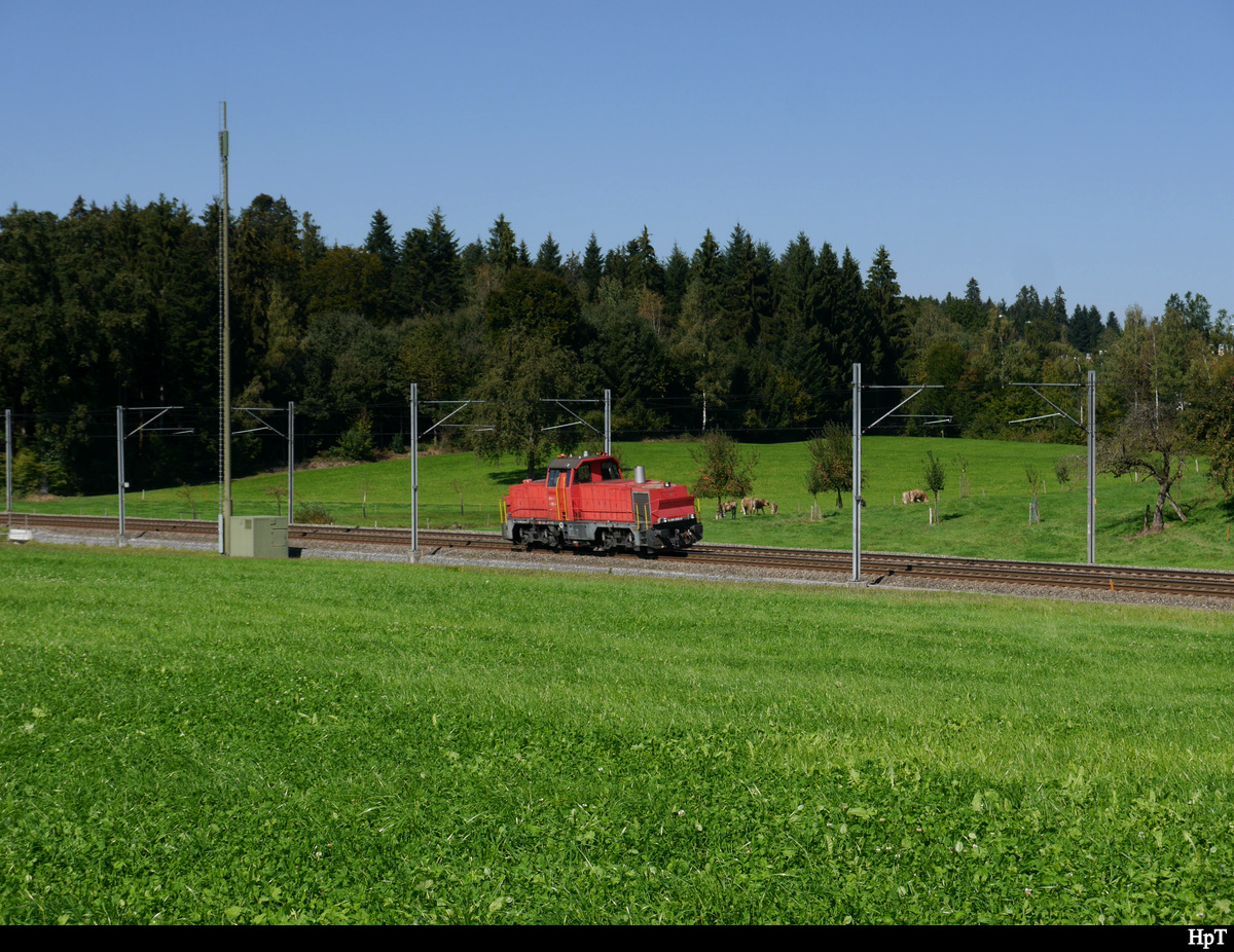 SBB - Lokzug mit der Am 841 015-1 unterwegs bei Rothenburg am25.09.2018