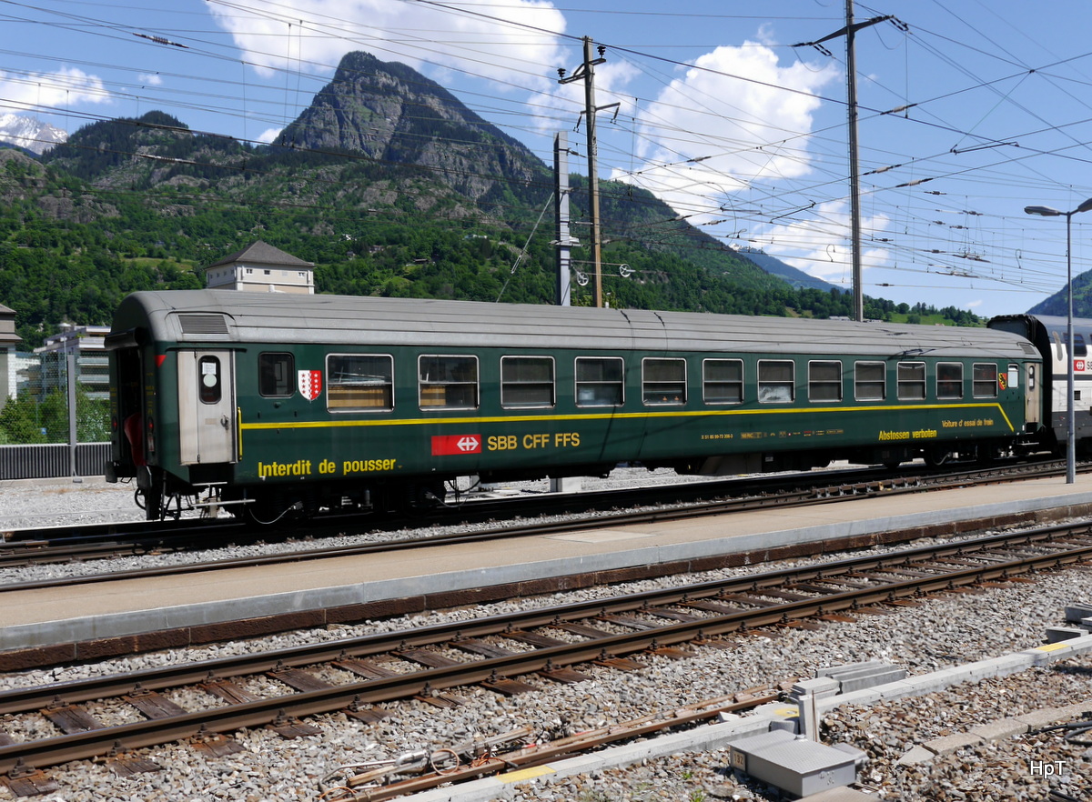 SBB - Messwagen X 51 85 99-73 206-3 in Brig am 18.05.2018
