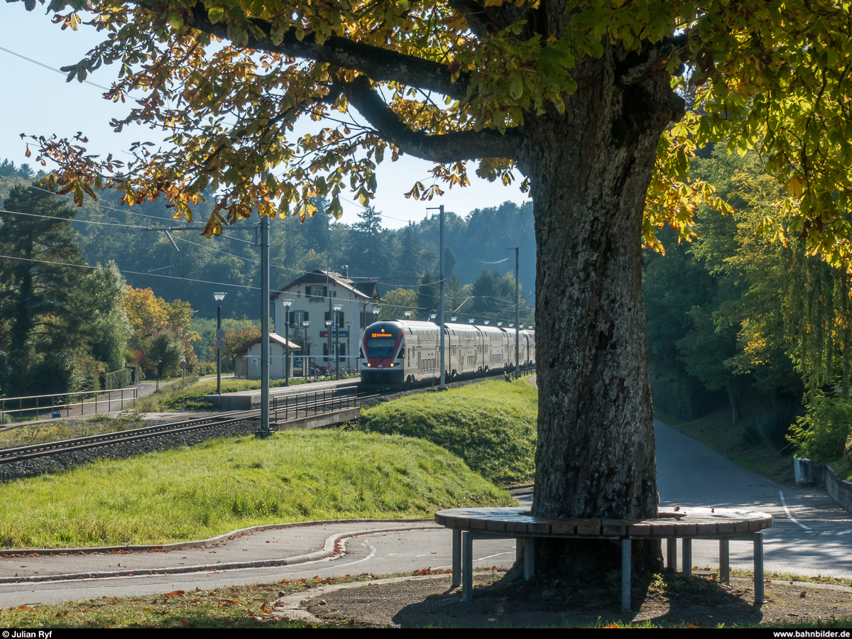 SBB RABe 511 108 als RE Zürich - Schaffhausen am 25. September 2017 bei Lottstetten.