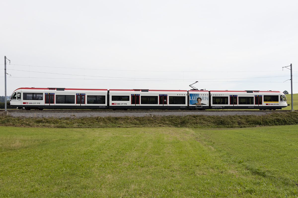 SBB, RABe 520, Emmen, 520 003-0, 03.09.2016 Hochdorf/Schweiz



