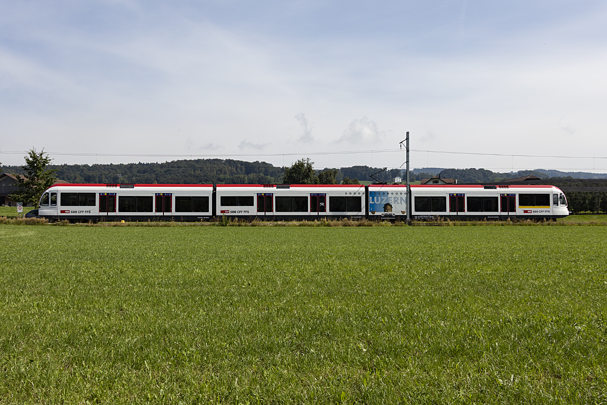 SBB, RABe 520, Eschenbach, 520 005-5, 03.09.2016 Hochdorf/Schweiz 



