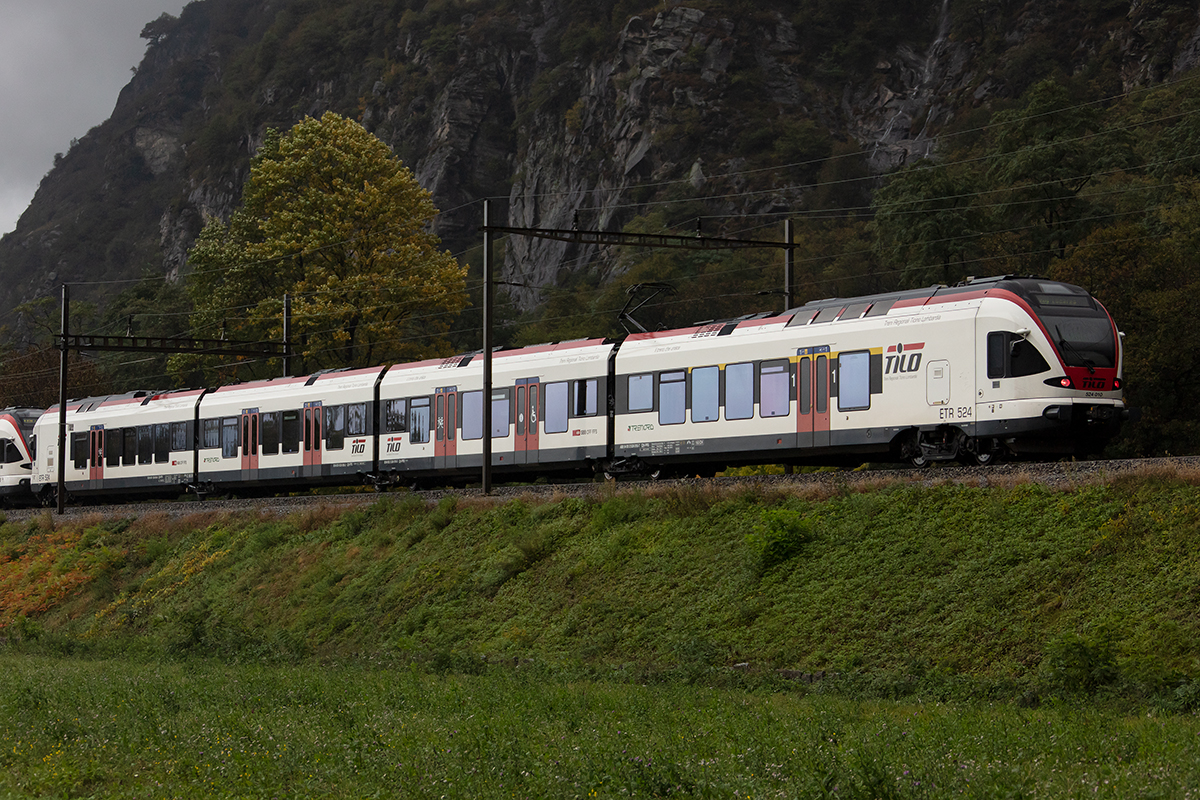 SBB, RABe, 524 010, 19.10.2019, Biasca




