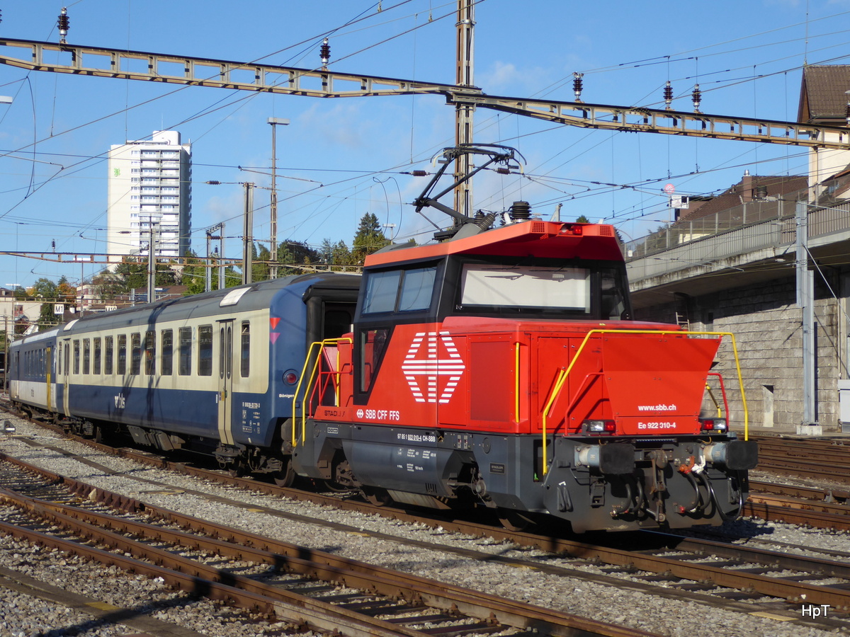 SBB - Rangierlok Ee 922 010-4 im Bahnhof Bern am 04.10.2015