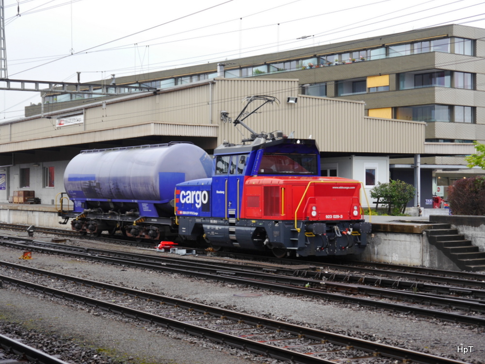 SBB - Rangierlok Eem 923 029-3 im Bahnhof Rotkreuz am 25.09.2014