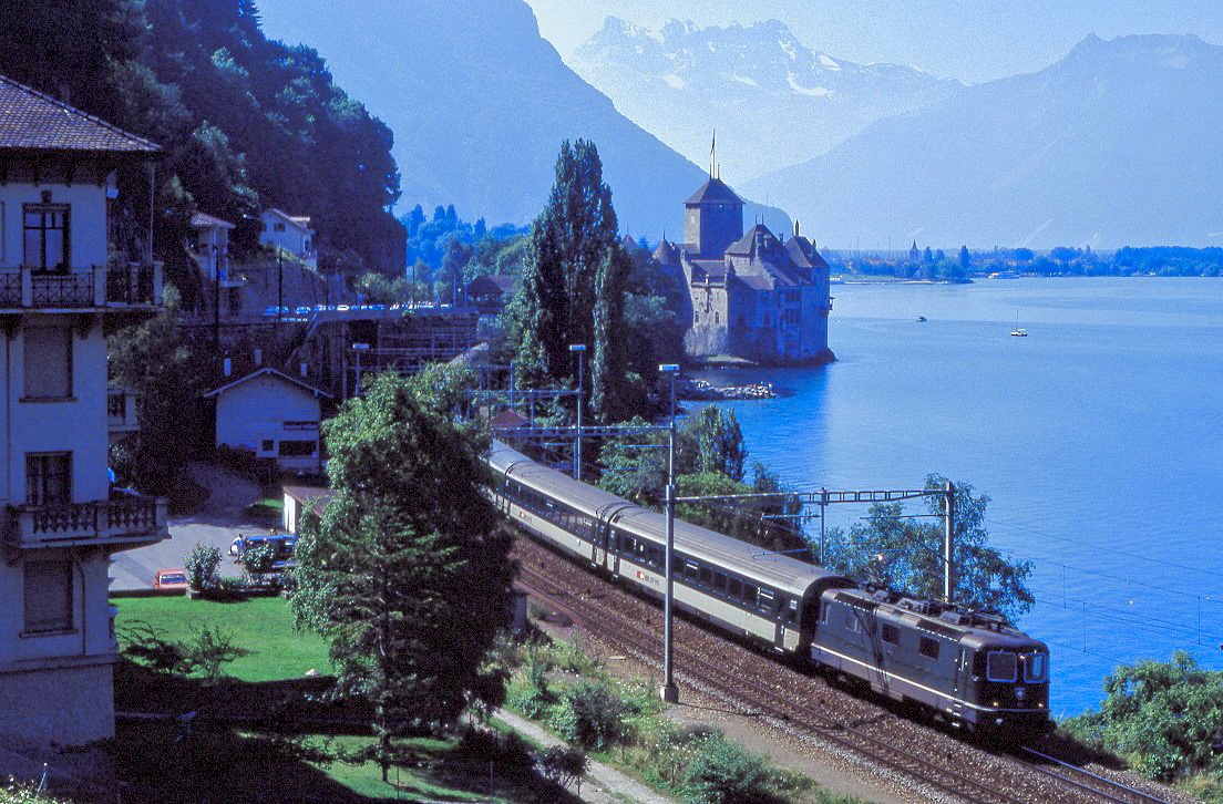 SBB Re 4/4 11256, Montreux, 320, 16.07.1989.
