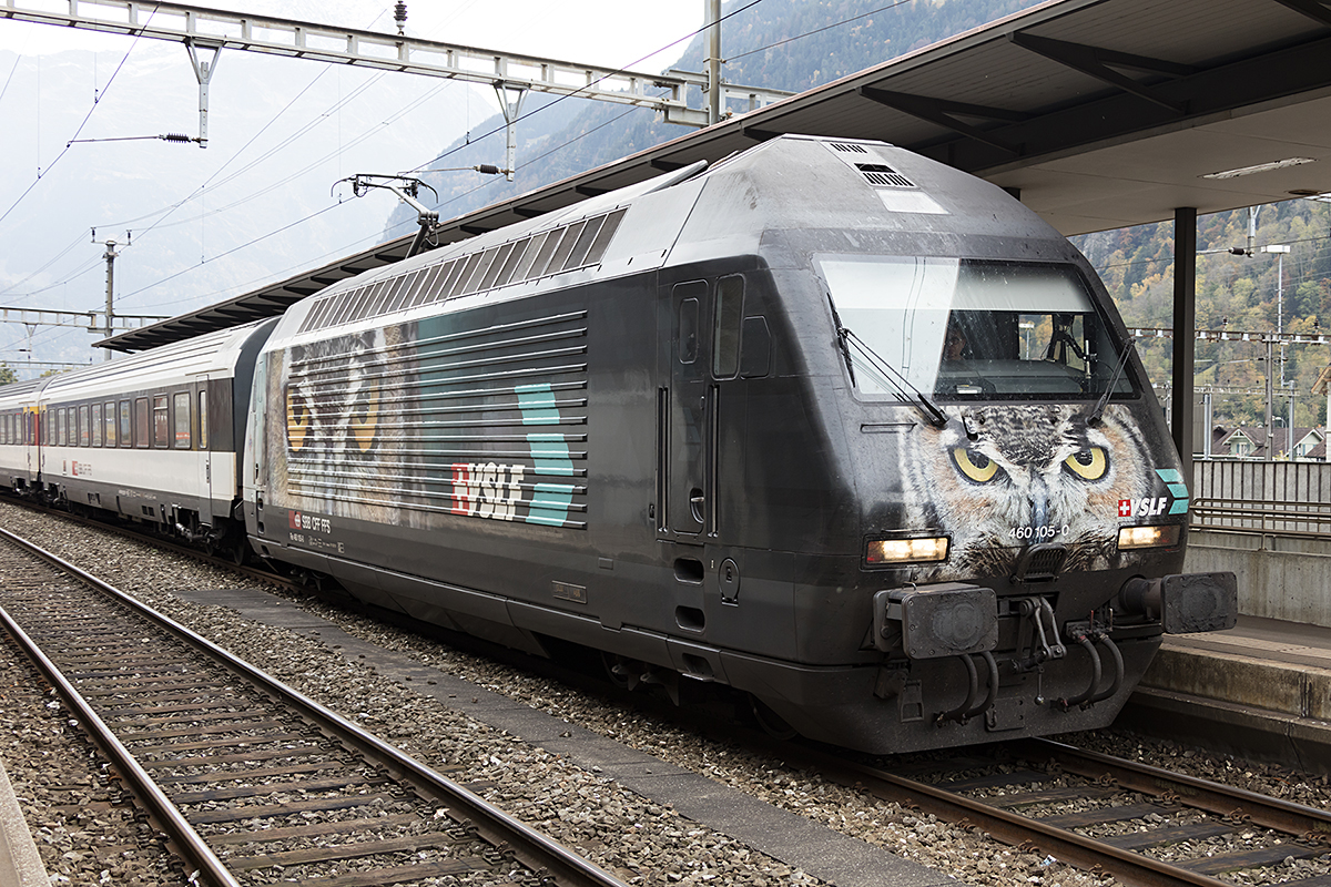 SBB, Re 460, 460105-6, 21.10.2017, Erstfeld


