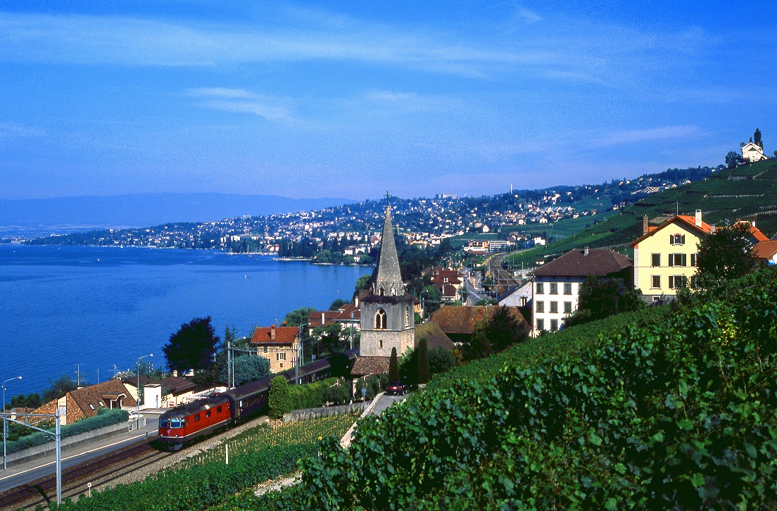 SBB Re4/4 II 11390, Villette, D329, 16.07.1989.