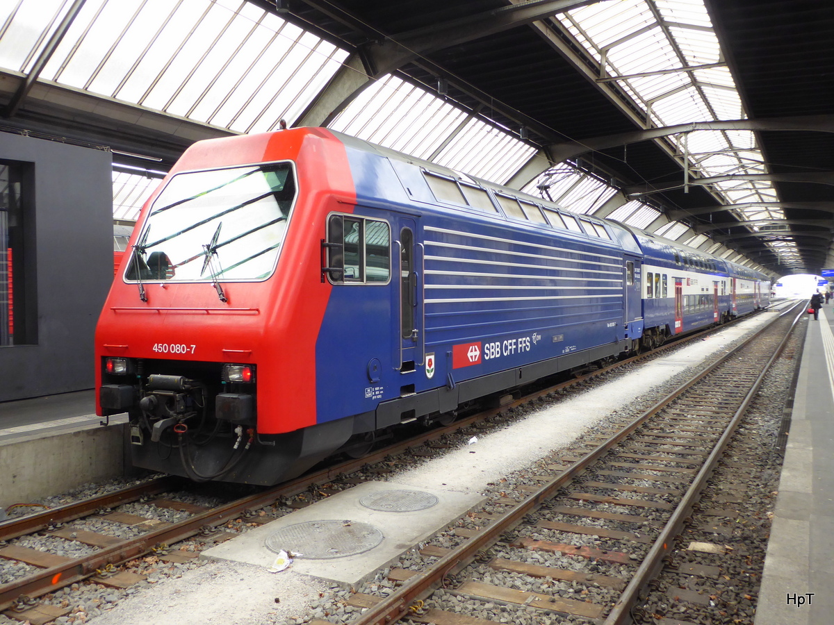 SBB - S-Bahn Zürich - Lok 450 080-7 im HB Zürich am 23.04.2016