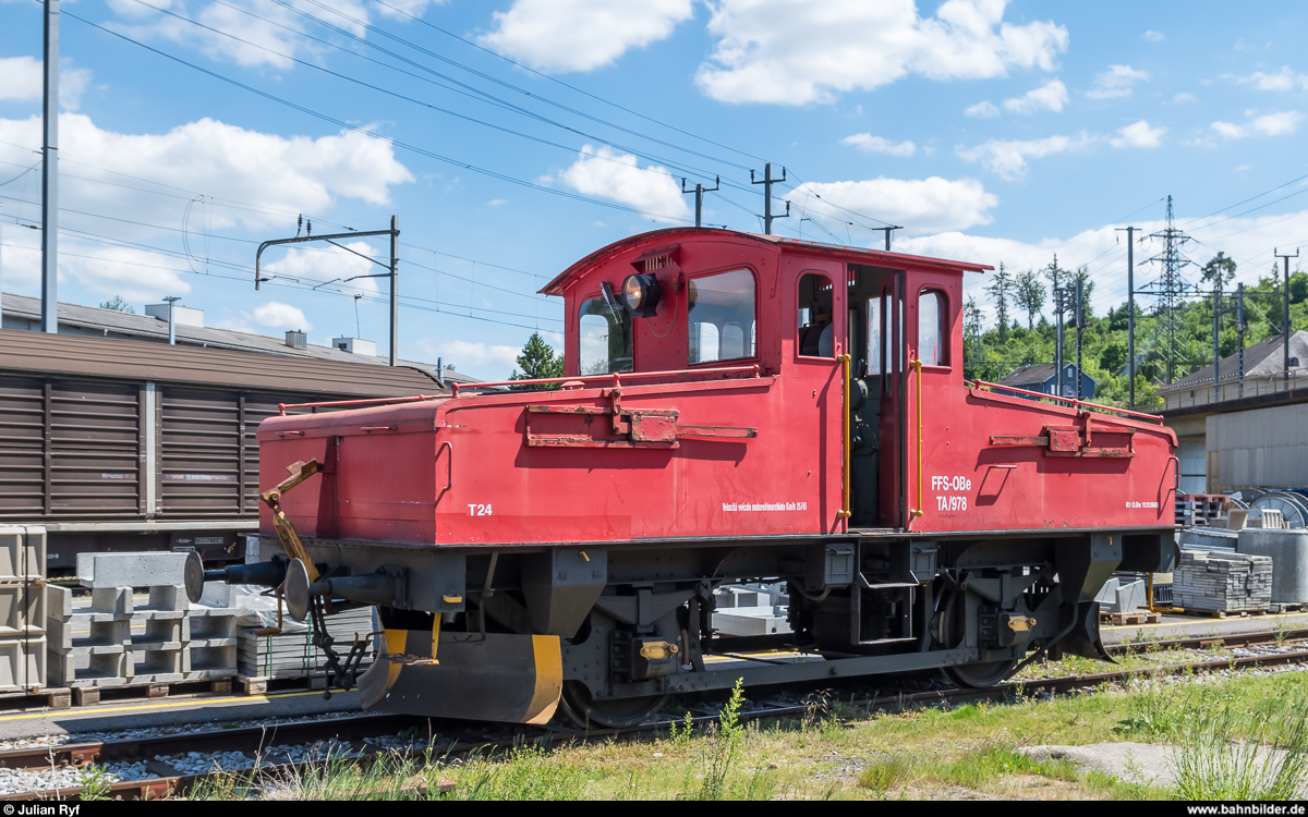 SBB Ta 978 ex Officine di Bellinzona am 21. Mai 2017 im Bahnpark Brugg.