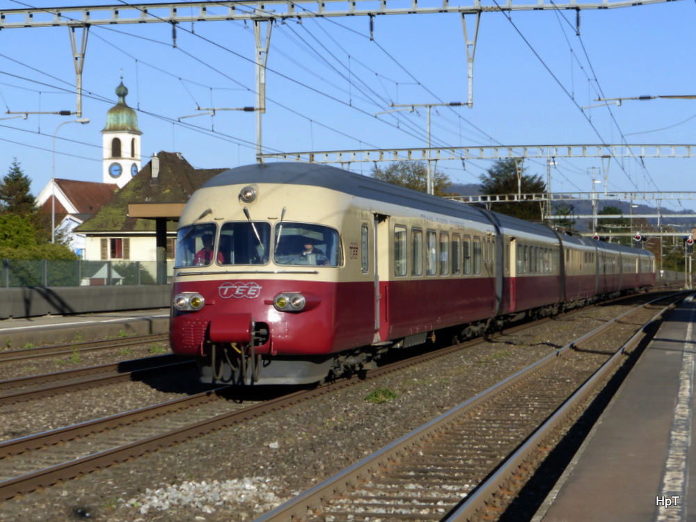 SBB - TEE RAe 1053 bei der durchfahrt in Rupperswil am 26.10.2014