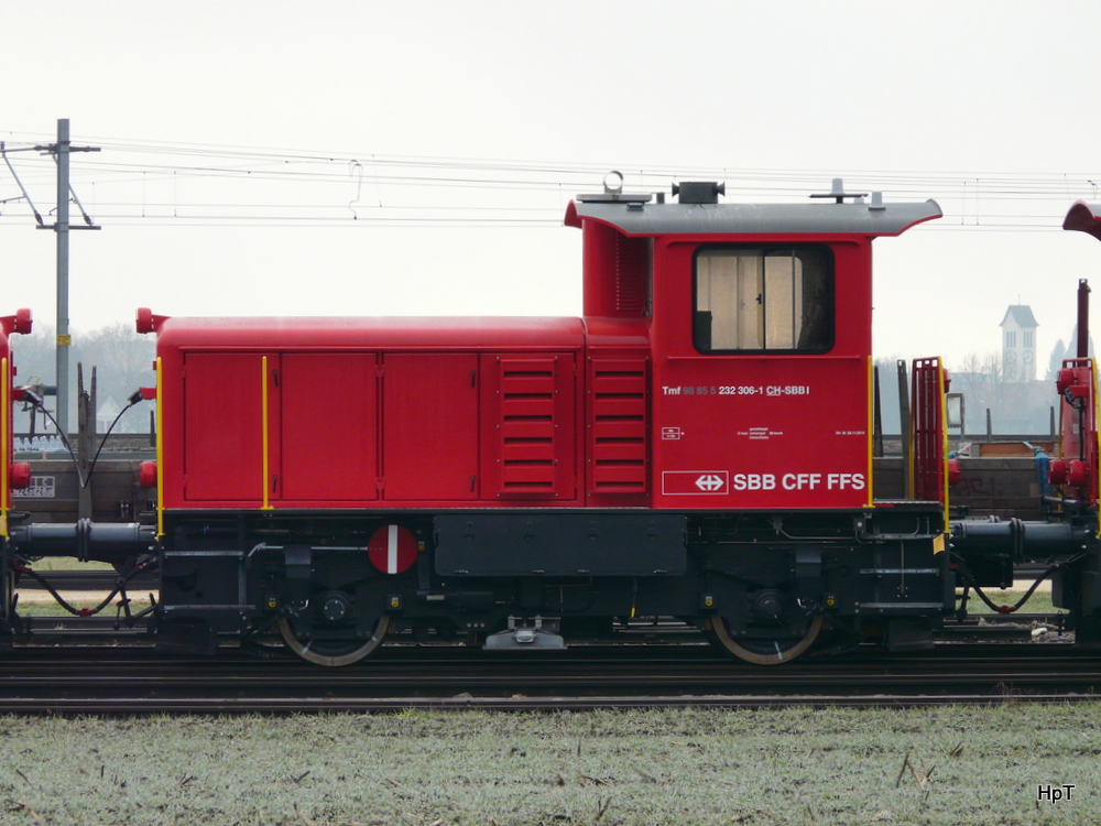 SBB - Tmf 2/2  232 306-1 abgestellt in Hägendorf am 31.12.2013