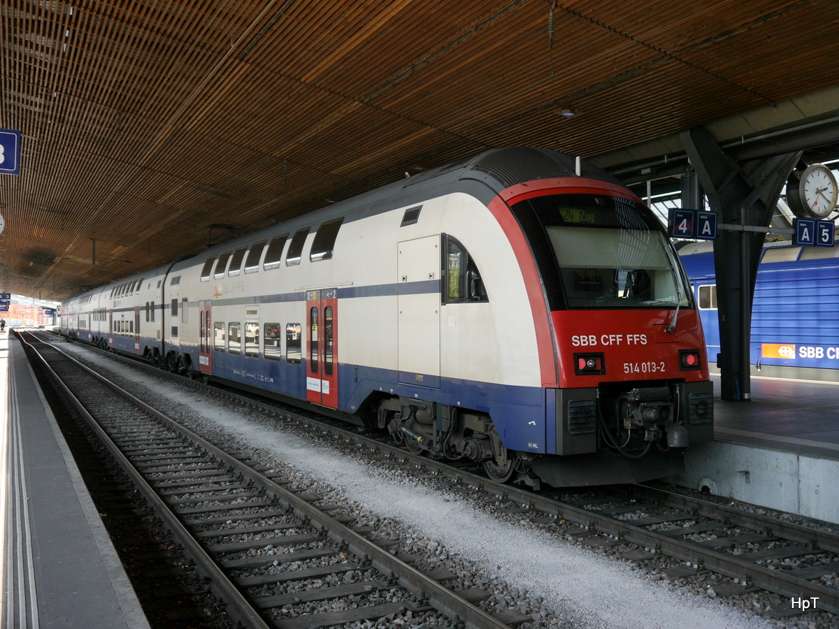 SBB - Triebzug RABe 514 013-2 im HB Zürich am 12.04.2017