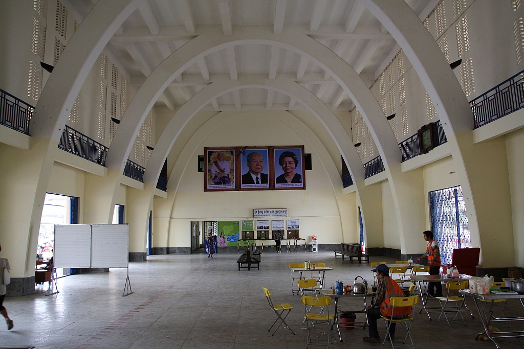 Schalterhalle der Phnom Penh Station am 17.März 2017.
