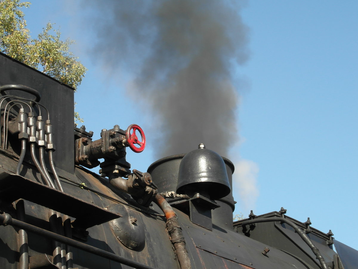 Schlot der 52 8038. Dampfeisenbahn Weserbergland (DEW), Stadt Hagen.
01.10.2017