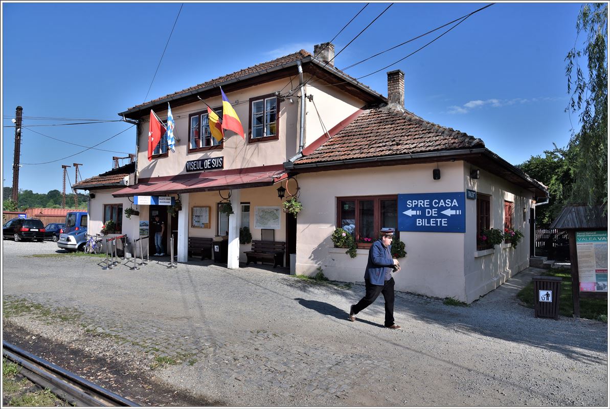 Schmalspurbahnhof der Wassertalbahn in Viseu de Sus. (11.06.2017)