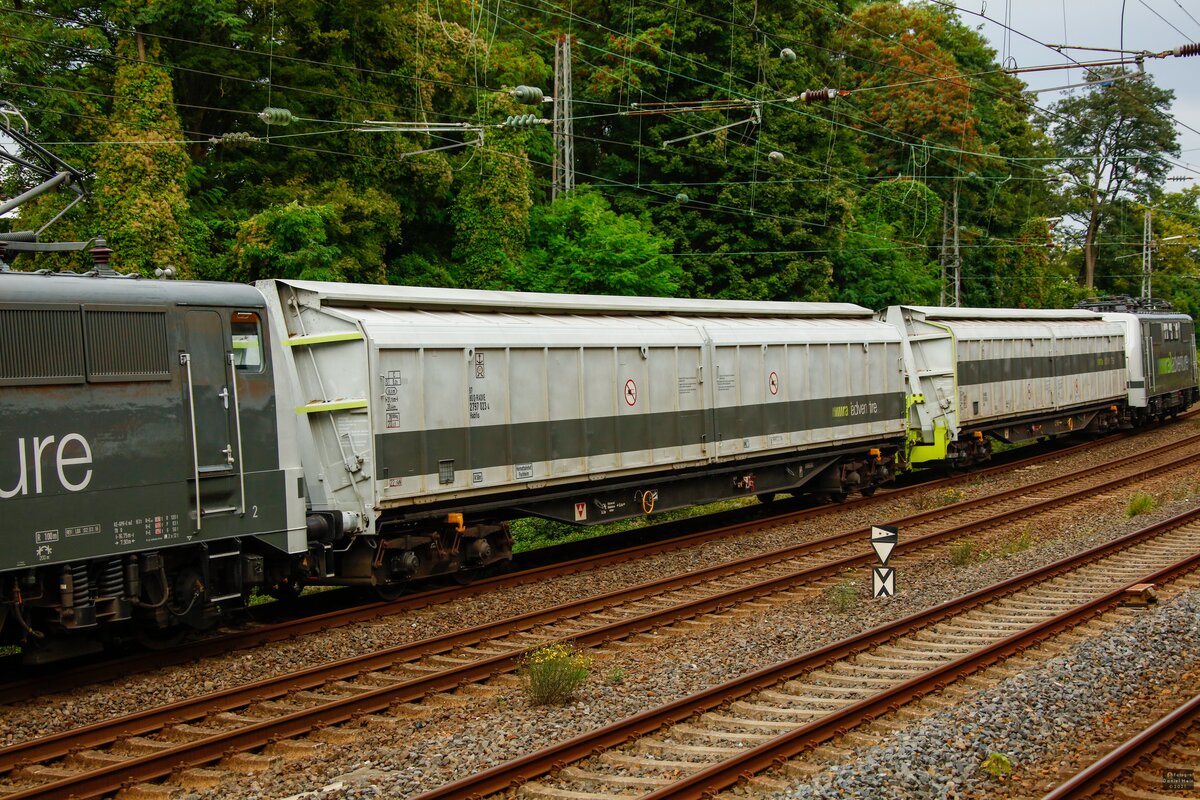 Schutzwaggons von Railadventure in Wuppertal, September 2021.
