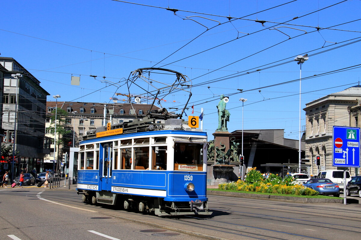 Schweiz, Zürich, VBZ
Tram 1350, Bahnhofplatz
18/8/2019