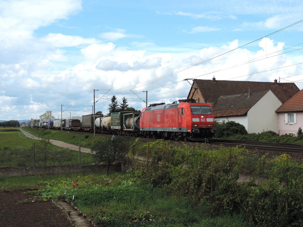 Schwindratzheim - 15.09.17 : 185 029 Rastatt Umleiter 43282 Forbach - Kehl