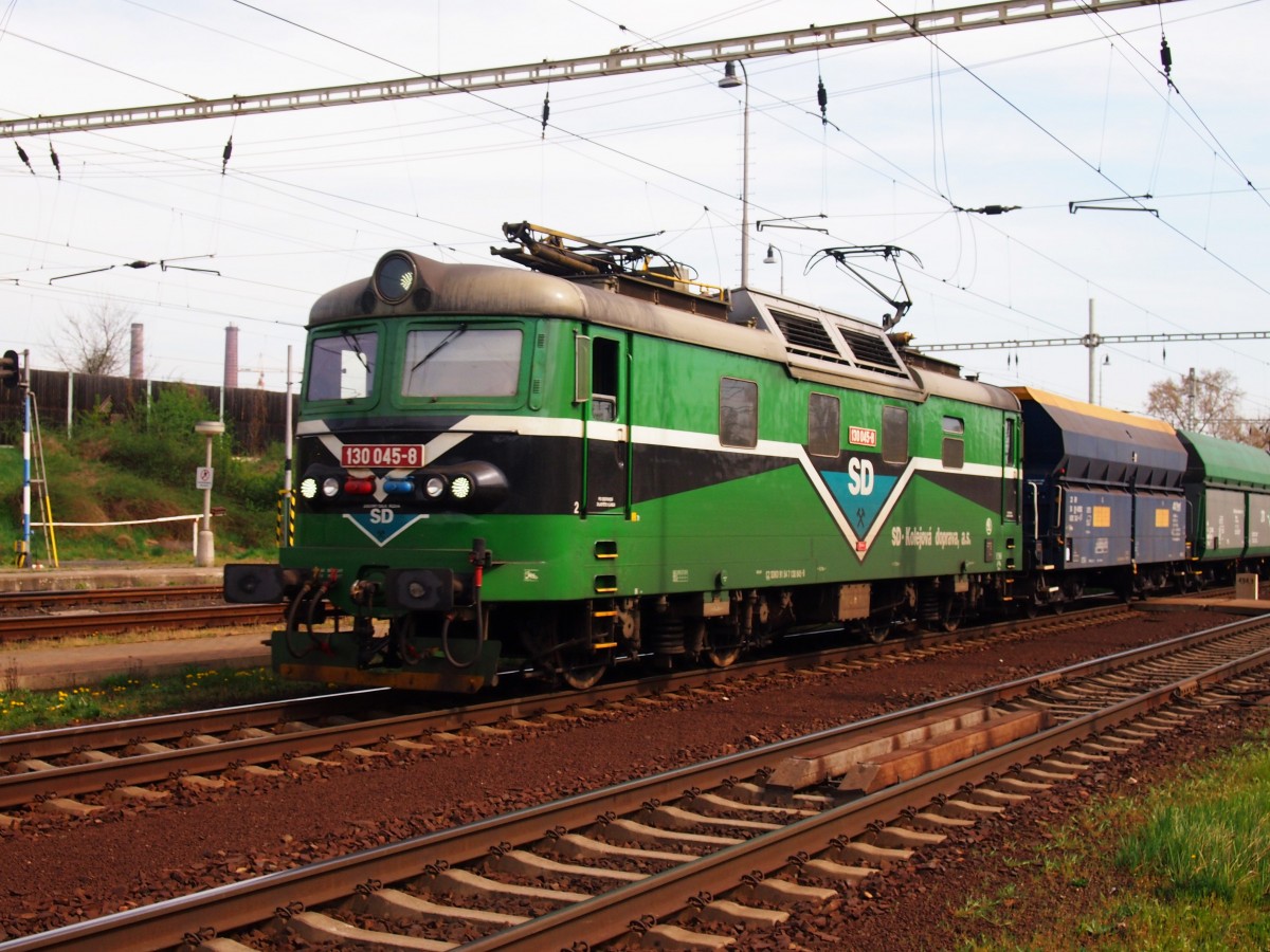 SD 130 001-9 im Hauptbahnhof Lovosice am 7. 4. 2014.