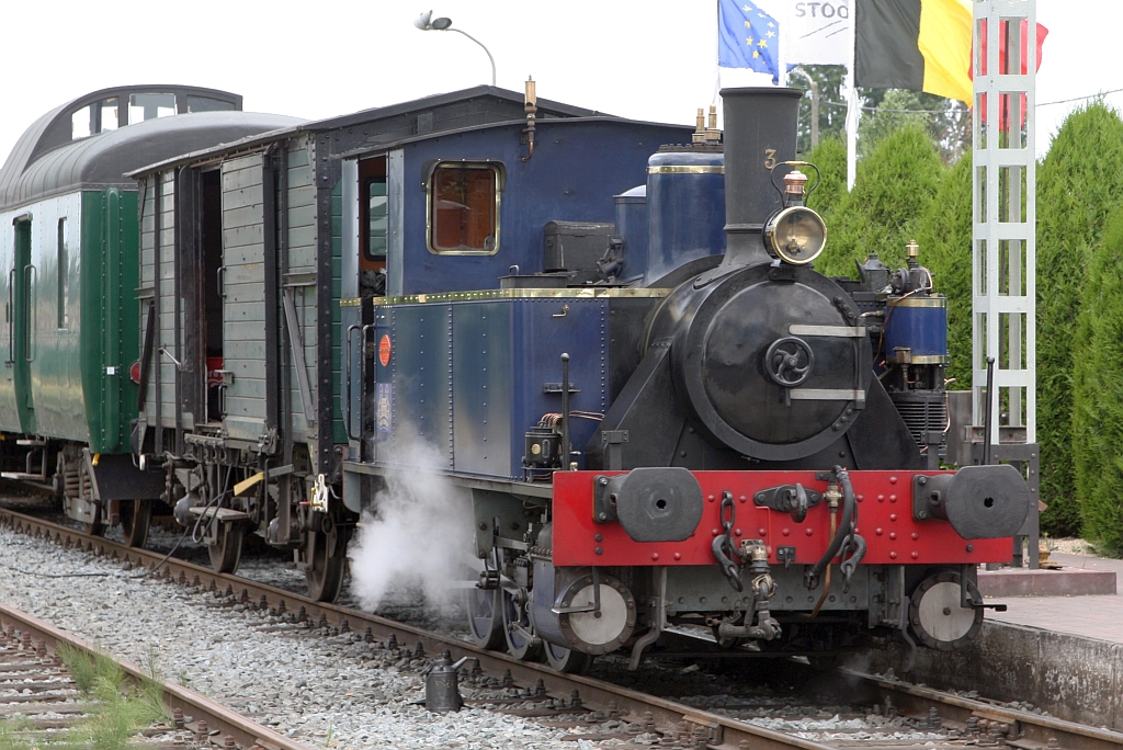 SDP 3  Wase Tonschneider  (ex Scheerders-Kerchove Sint-Niklaas, Hersteller Soci�t� de HSP, Baujahr 1922, Fabr.Nr. 1378) am 26.Juli 2026 in Baasrode-Noord.