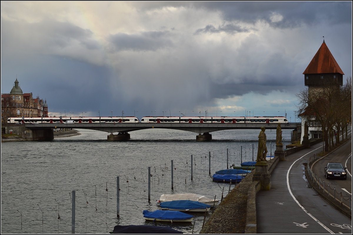 Seehas und Wolkenbruch. Konstanz, März 2015.