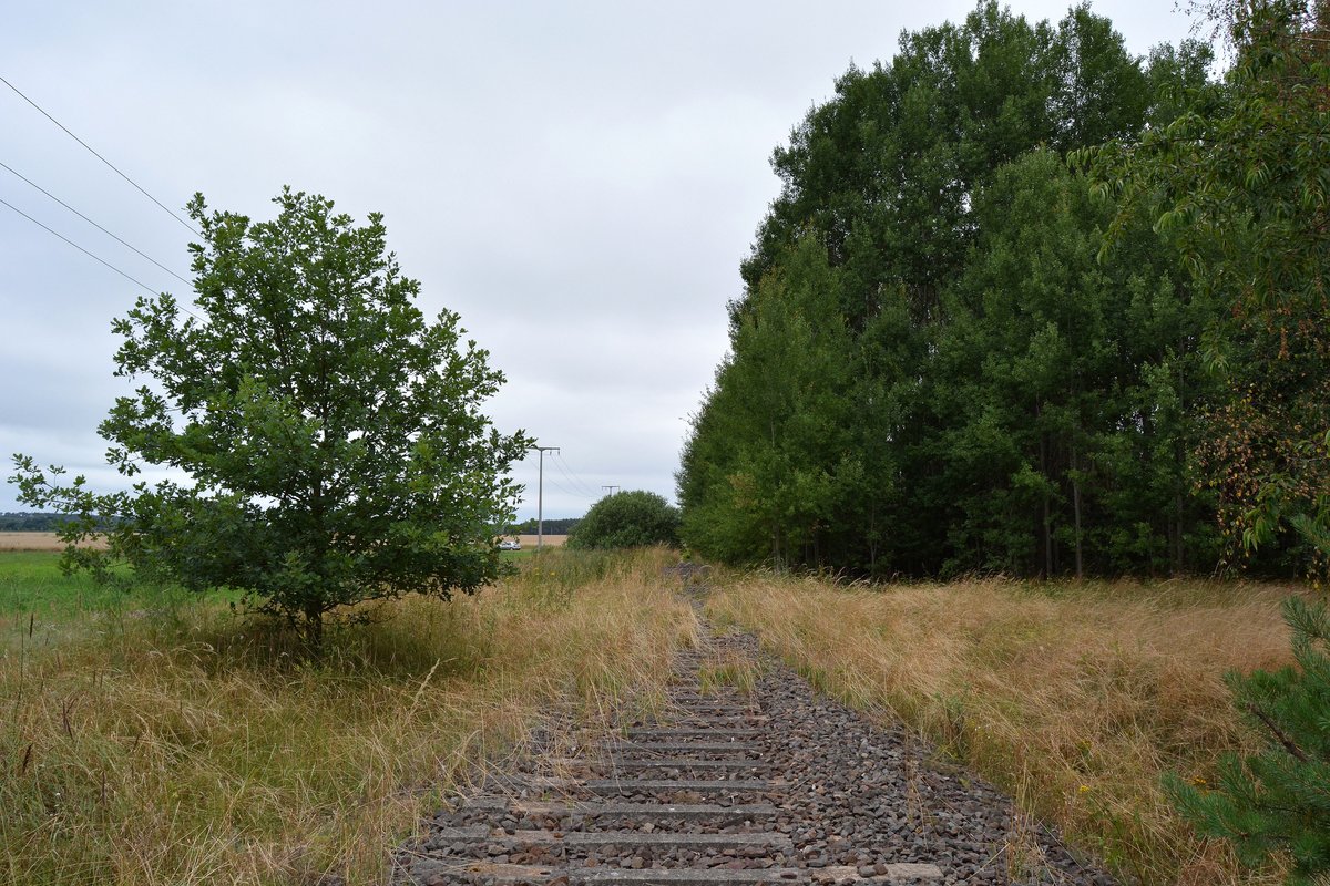 Seit 13 Jahren ruht der Verkehr und seit mehr als 3 Jahren sind auch schon die Schienen abgebaut worden. Hierbei handet es sich uum die Strecke Rathenow - Neustadt (Dosse).

Rathenow 19.07.2016