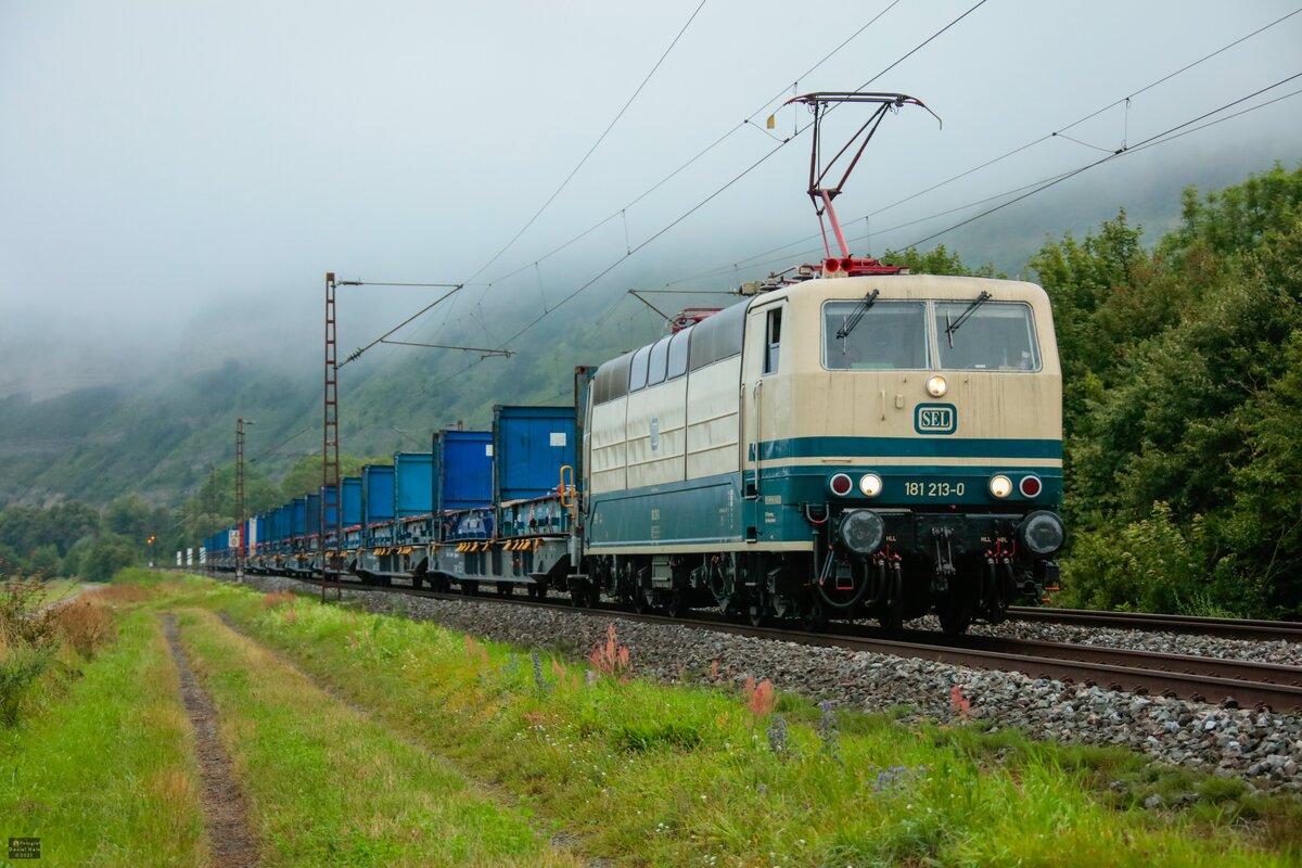 SEL 181 213-0 in Thüngersheim, August 2021.