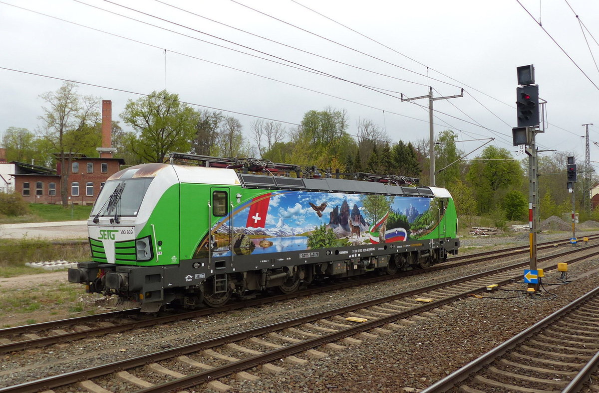 SETG 193 839 am 25.04.2020 beim pausieren in Neudietendorf.