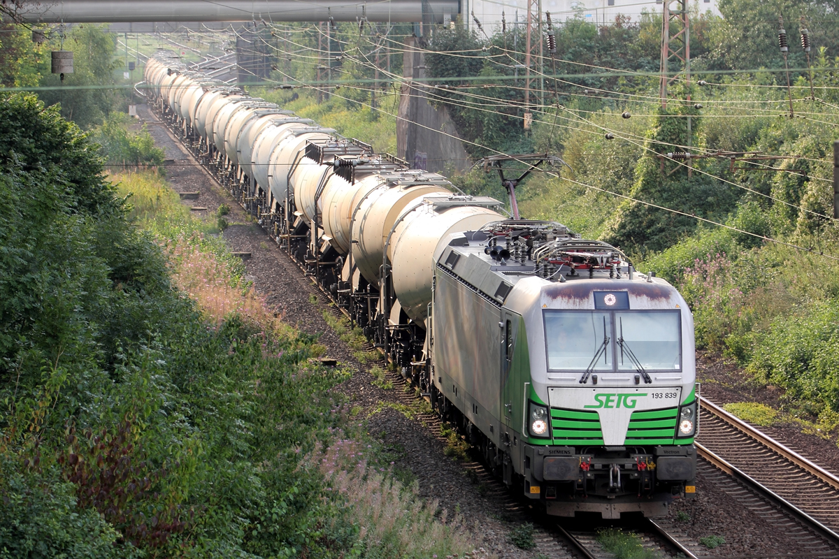 SETG 193 839 auf der Hamm-Osterfelder Strecke in Recklinghausen 27.8.2019