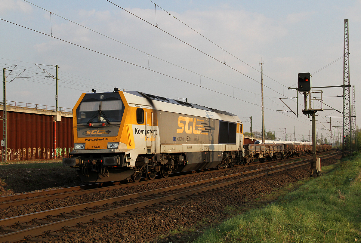 SGL V400.11 bei Porz Wahn am 04.04.2017