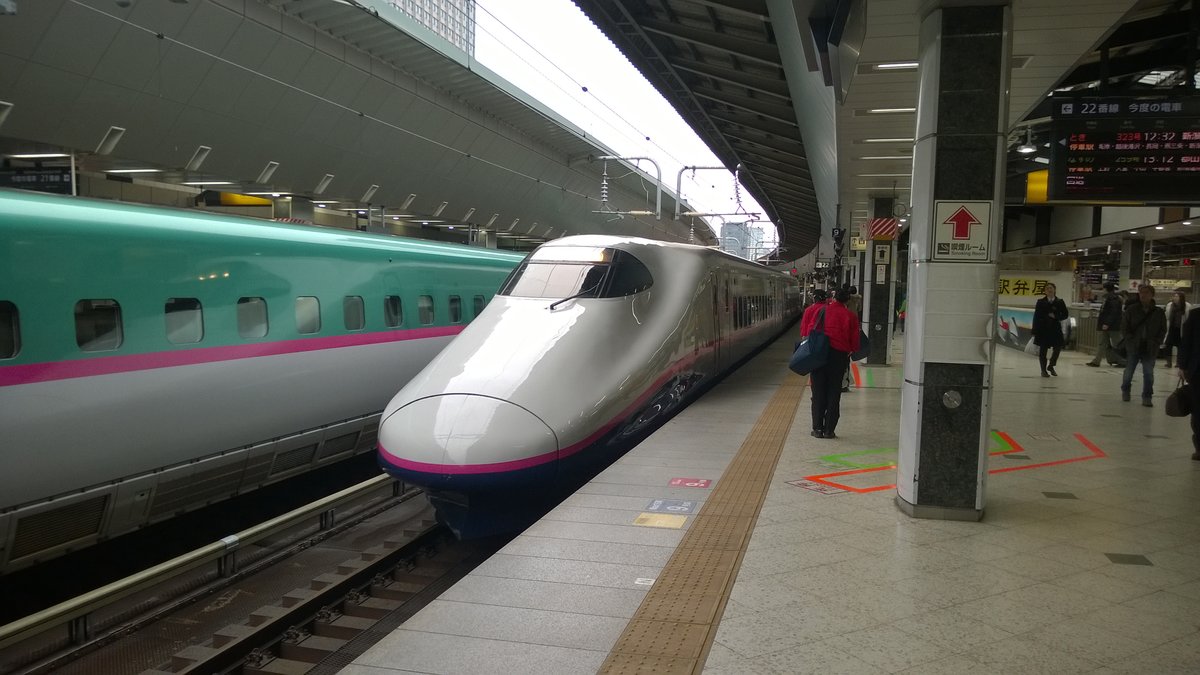 ShinkansenBaureihe E4 auf der Jōetsu Strecke von Tokyo nach Niigata