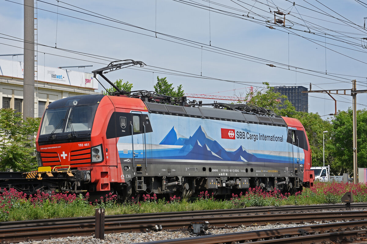 Siemens Vectron 193 461-1 durchfährt am 19.05.2025 den Bahnhof Pratteln.