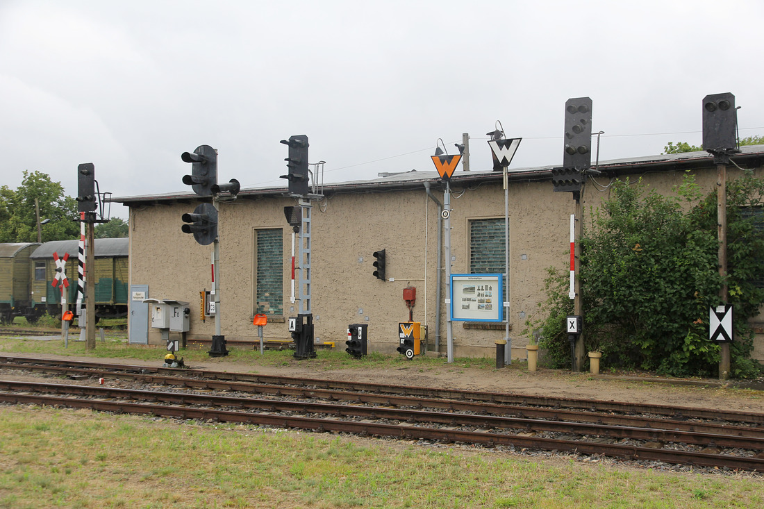 Signalsammlung des Eisenbahnmuseums Rheinsberg. // Rheinsberg (Mark); Museumsteil // 1. Juli 2020