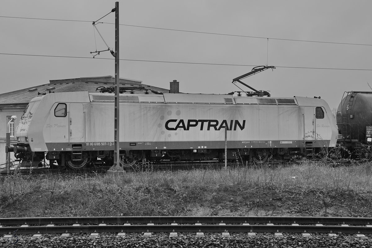  Sir Reiner  von Captrain wartet bei feinstem Aprilwetter auf die Weiterfahrt. (Dresden, April 2017)