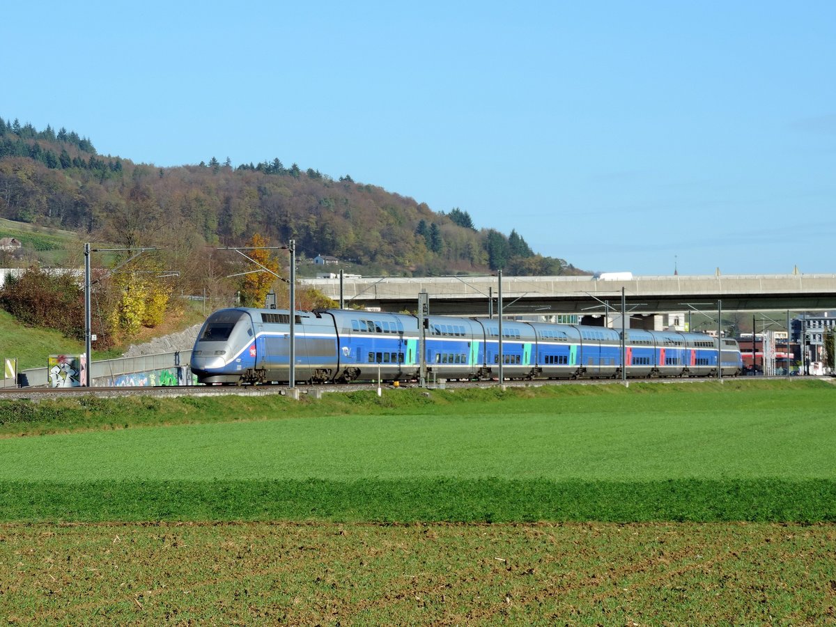 Sissach - 31.10.2017 : TGV 9222 Zürich - Paris Lyon