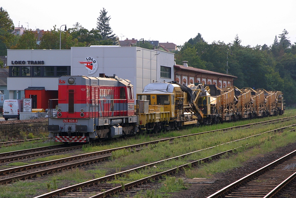 SK-TSSTT 740 604-4 am 24.August 2019 im Bahnhof Strelice.