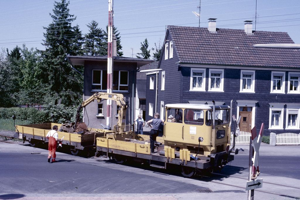 Skl in Wipperfürth Ost am 26.05.1986 zur Streckenbesichtigung vor Sonderfahrt der DGEG am 31.05.86.