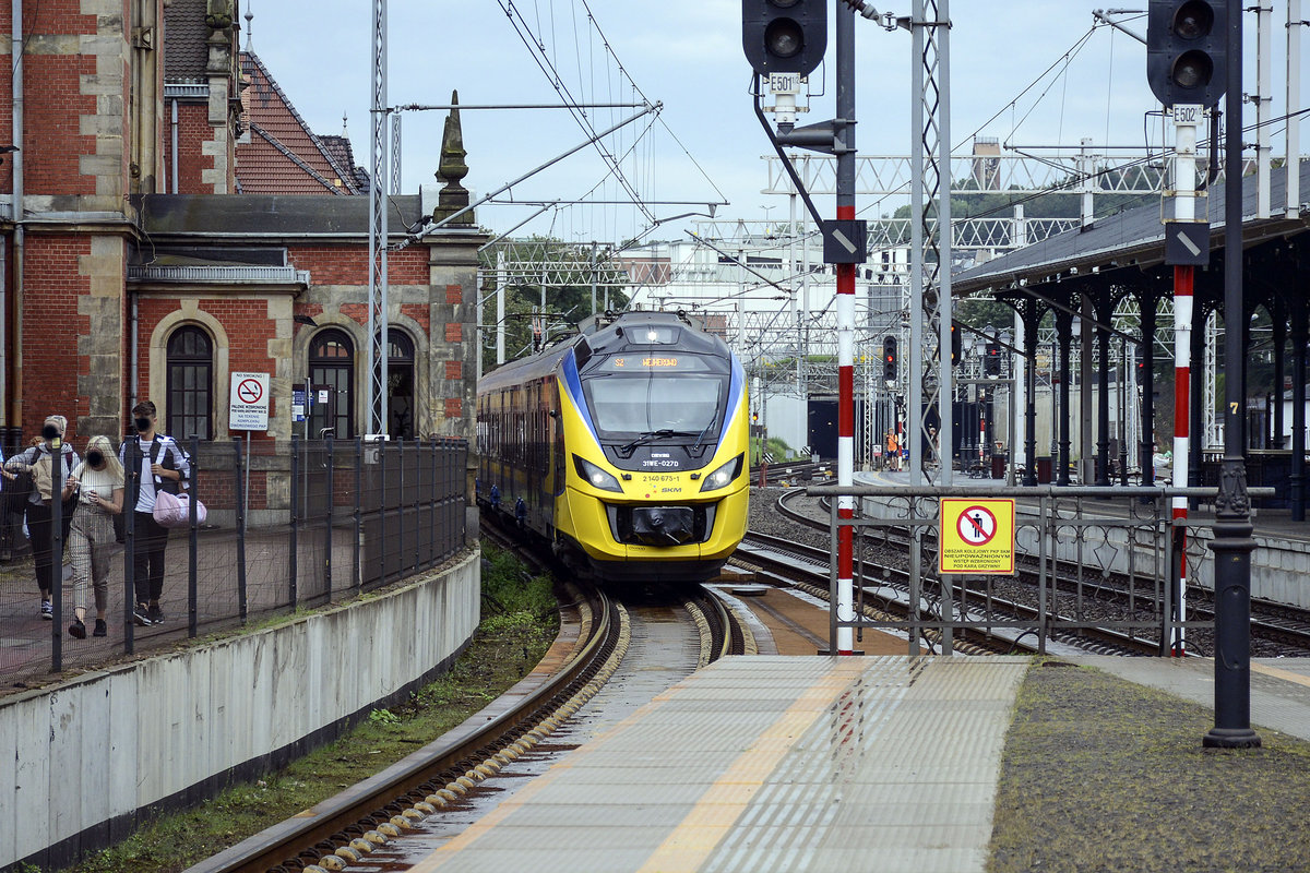 SKM S2 Richtung Wejherowo (31WE - 027D) am Danziger Hauptbahnhof (Glówny). Aufnahme: 12. August 2019.